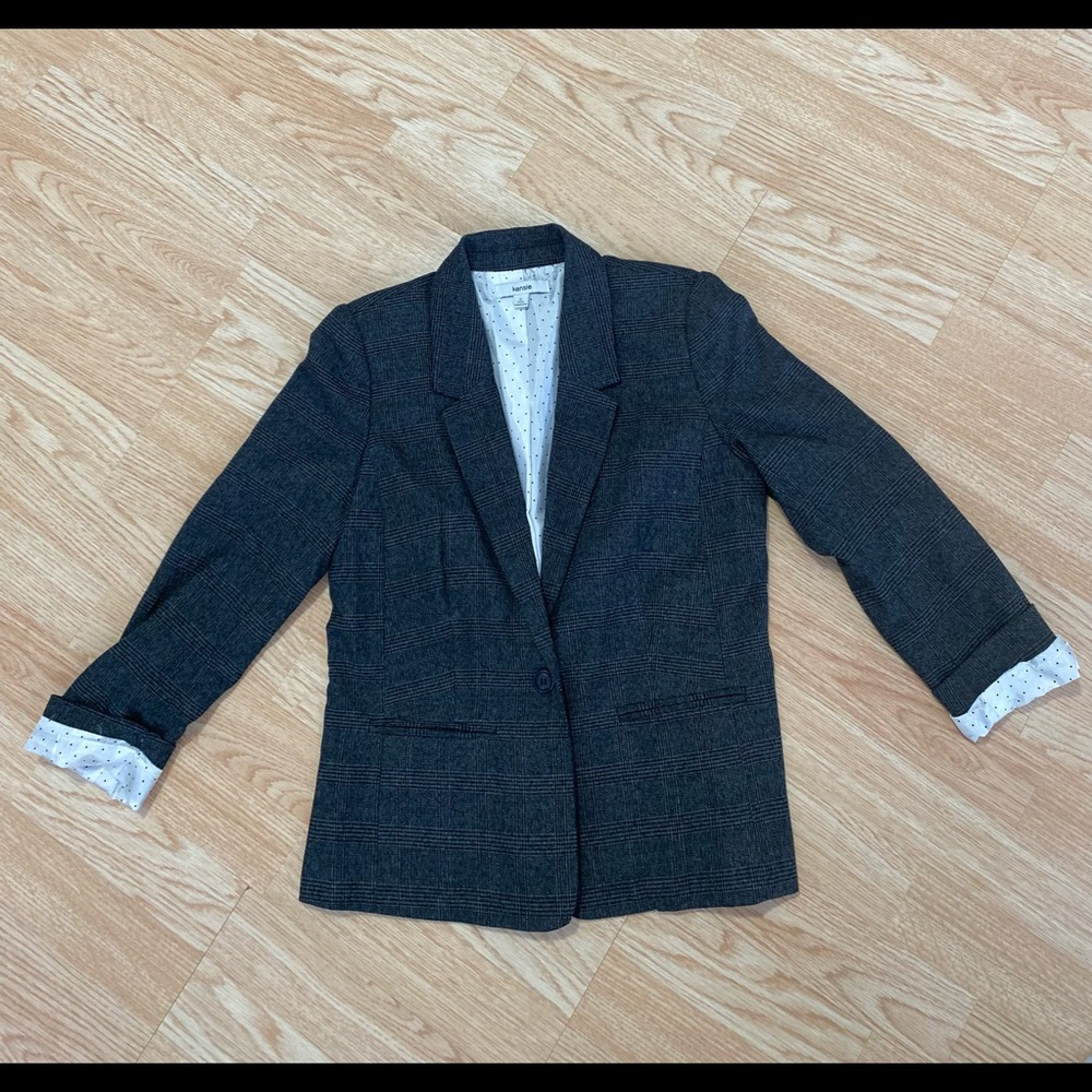Kensie Polka dot lined Blazer